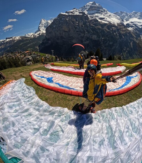 Picture 2 for Activity Mürren: Paragliding over Lauterbrunnen Cliffs and Waterfalls