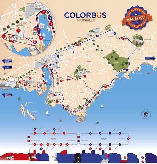 Show item 2 of 5. Colorbus Marseille Hop-On Hop-Off Sightseeing Tour