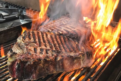 San Gimignano : déjeuner de steak Fiorentina dans un domaine viticole