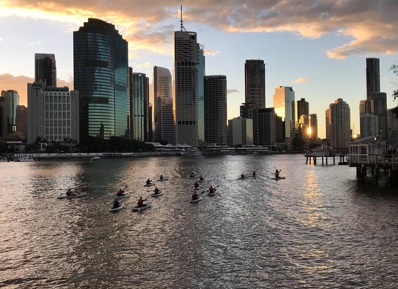 Picture 3 for Activity Brisbane: Illuminated River Night Kayak Tour