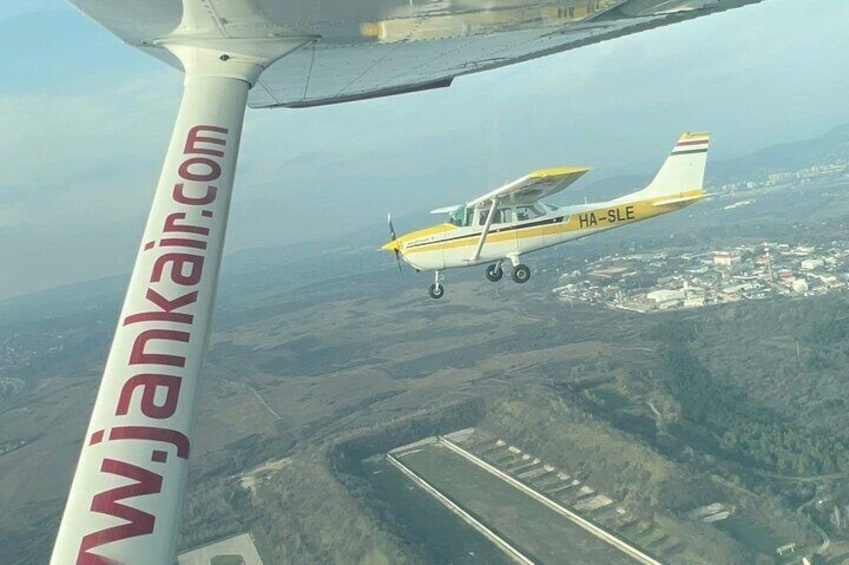 Sightseeing flight over Budapest