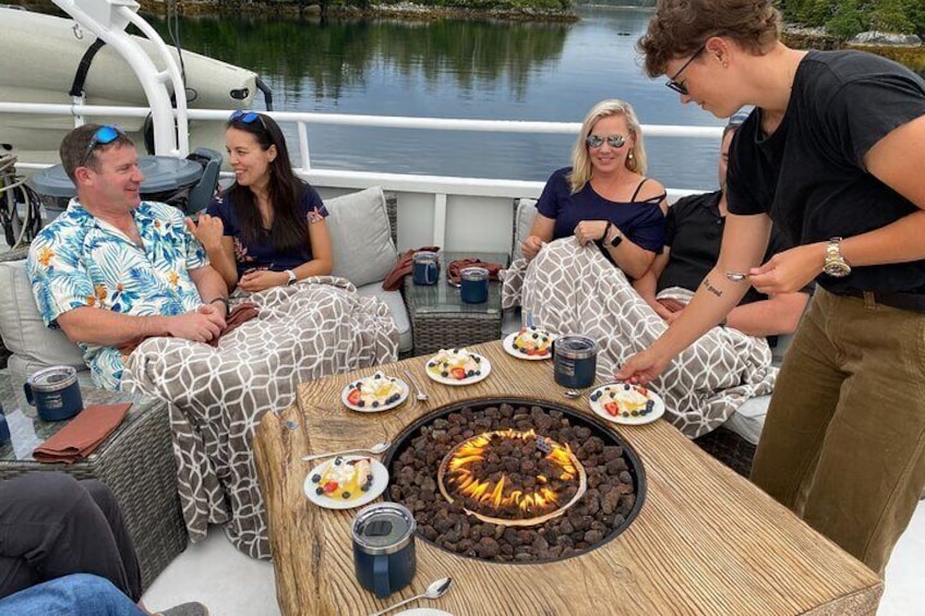 Lets social at the firepit!