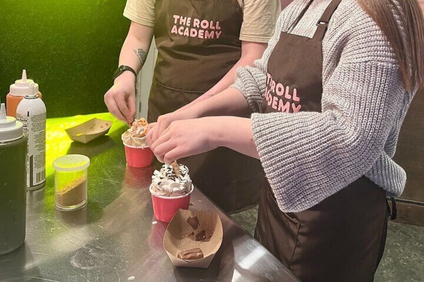 Experience Handcrafting Rolled Ice Cream