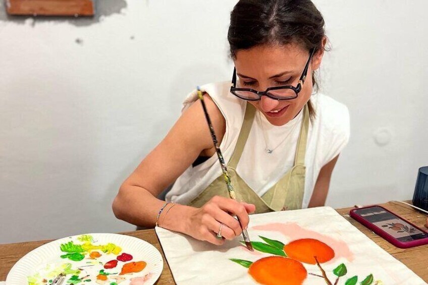 Oranges on totebag