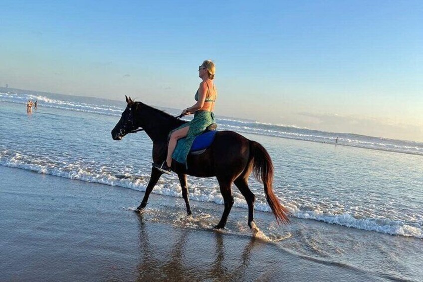 Seminyak Horse back riding In the beach