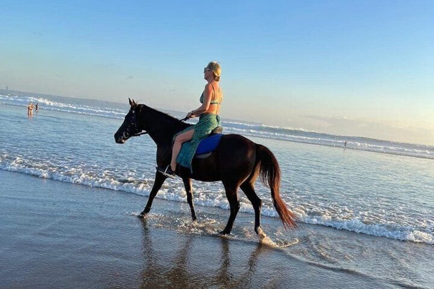 Seminyak Horse back riding In the beach