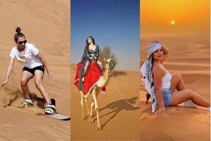 Private Morning Dubai Desert Safari in 4x4 vehicle & Camel Ride