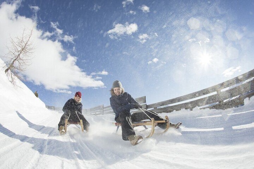 Sledding with Cheese Fondue