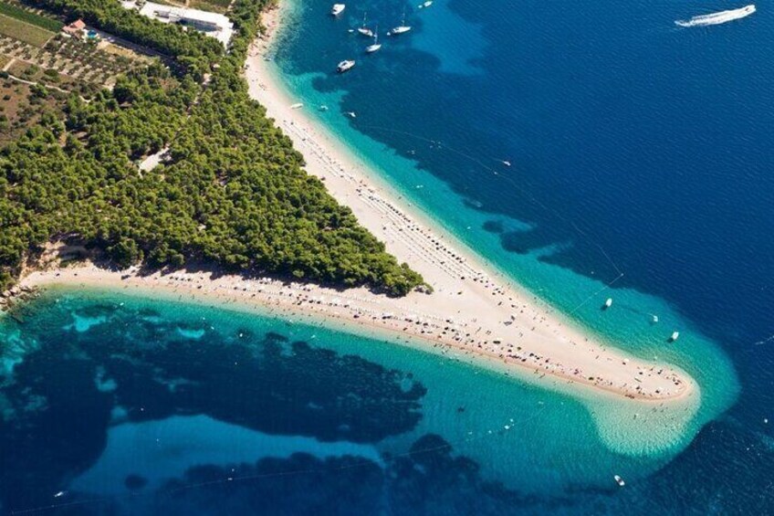 Zlatni Rat or Golden Horn Beach on Brac Island