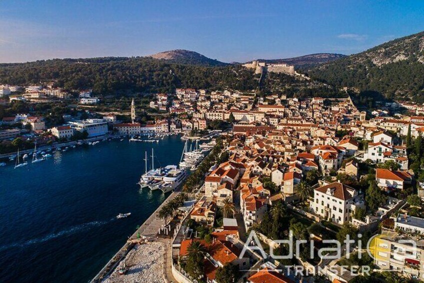 Bol and Golden Horn, Hvar , Pakleni islands and Milna