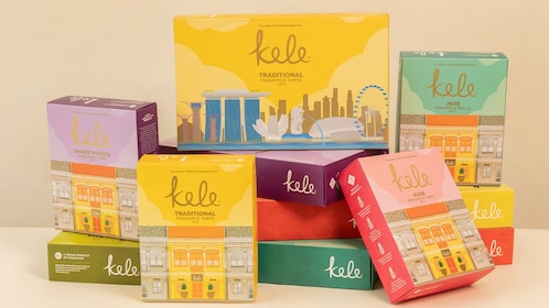 KELE 新加坡鳳梨撻新加坡紀念品盒