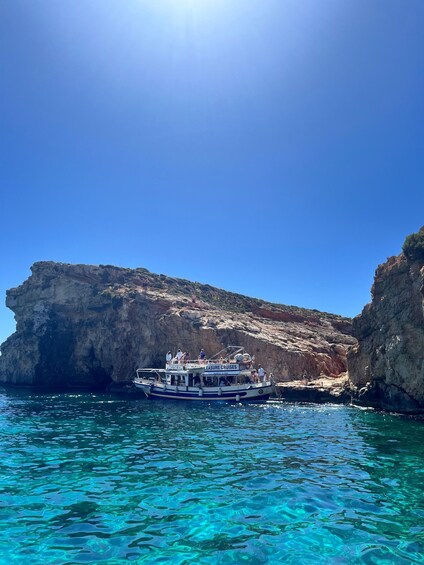 Picture 9 for Activity From Gozo:Around Comino, Blue Lagoon, Crystal Lagoon & Caves