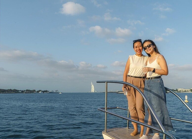 Picture 3 for Activity Dubai: Luxury Sunset Yacht Tour with Snacks and Drinks