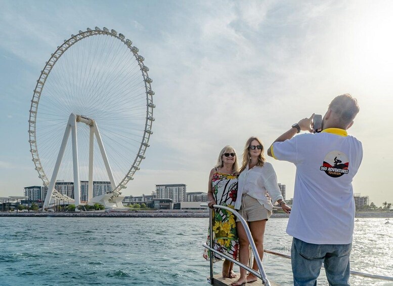 Picture 4 for Activity Dubai: Luxury Sunset Yacht Tour with Snacks and Drinks