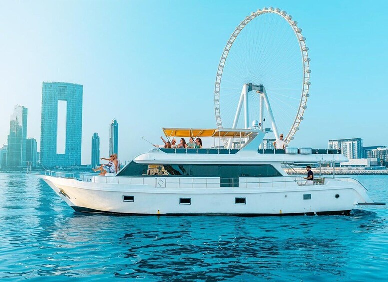 Picture 12 for Activity Dubai: Luxury Sunset Yacht Tour with Snacks and Drinks