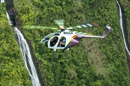 Visite guidée en hélicoptère de 60 minutes à Kauai