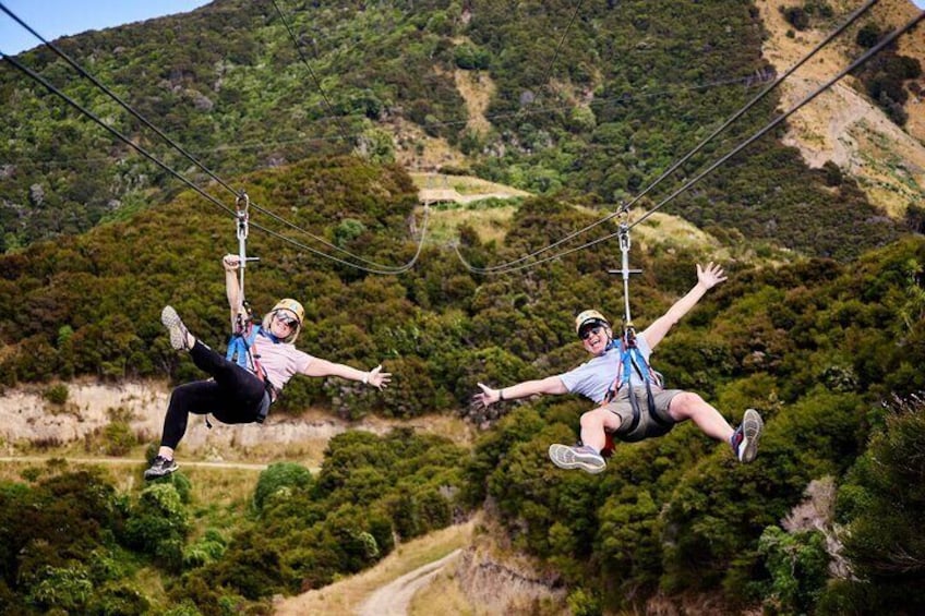 EcoZop Kaikoura dual ziplines