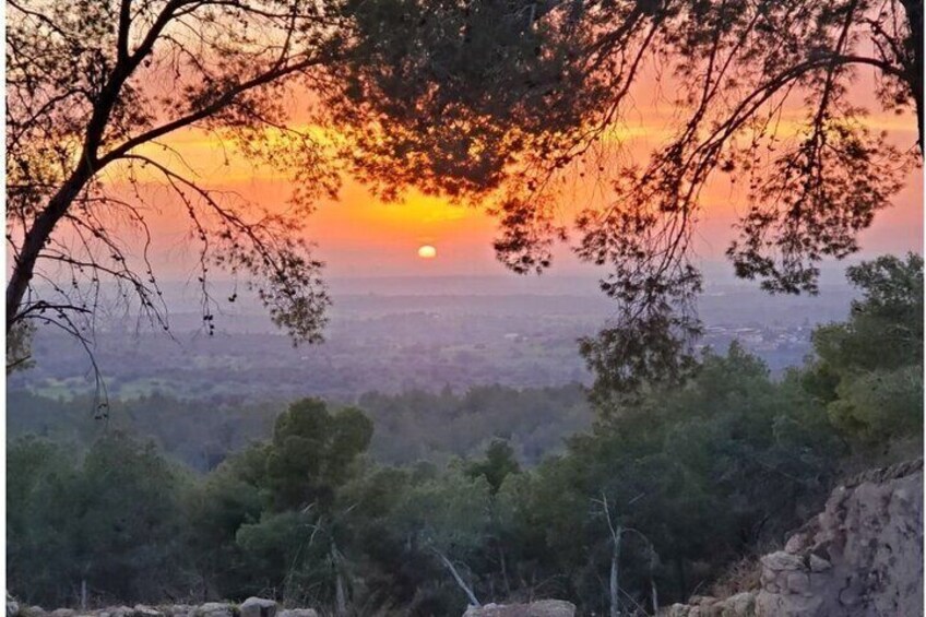 Sunset over Tel Azeka