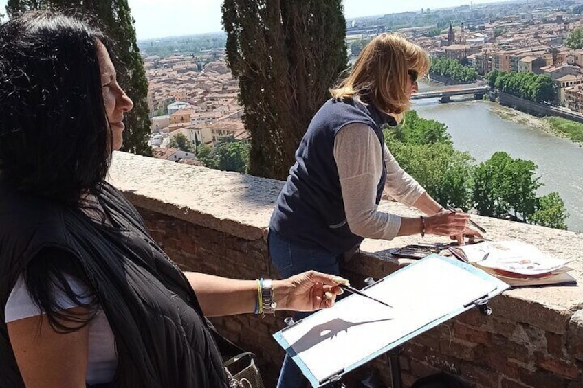 Panoramic view from Castel San Pietro