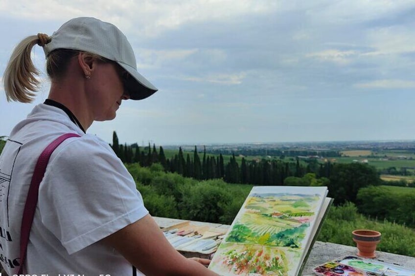 3 Hour Watercolor Private Experience in Verona