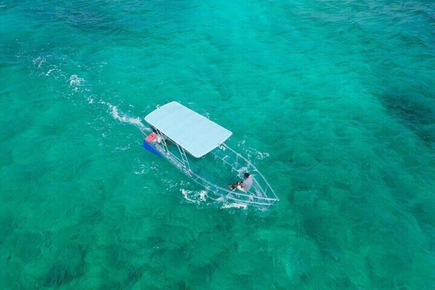 Clear Boat in Grace bay