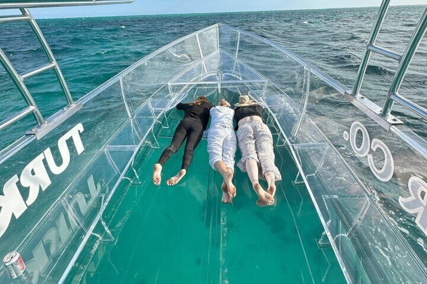 Kids enjoying the Coral and below sea life