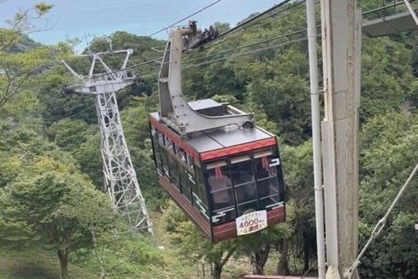 5 minutes by ropeway to Kunosan Toshogu Shrine