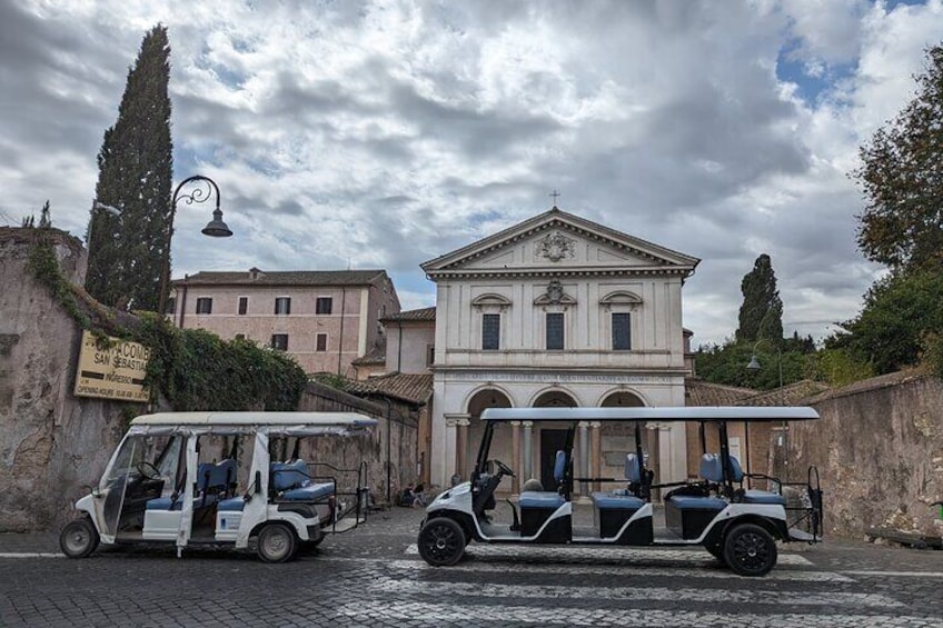 Rome: Appian Way & Catacombs Golf Cart Tour - Shared|Small groups
