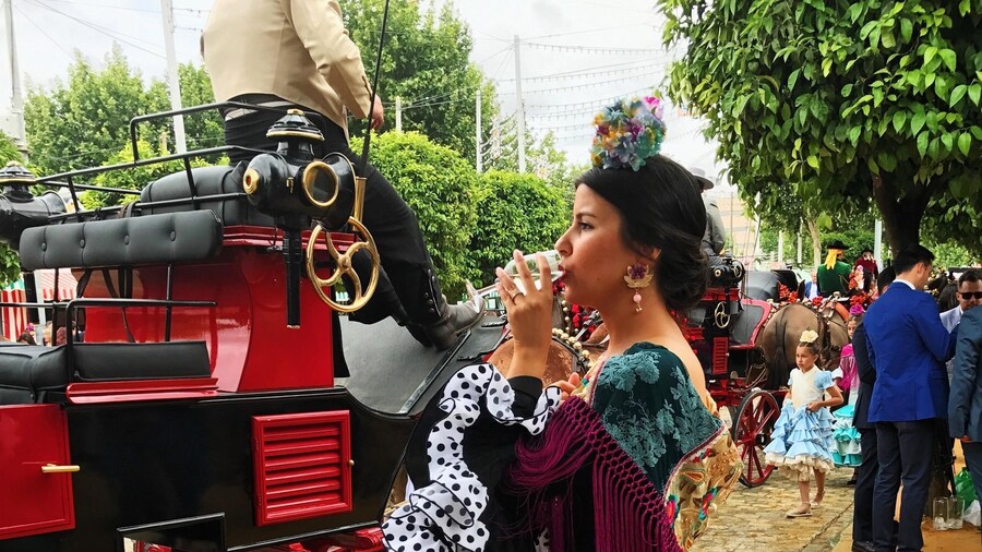 Seville: April Fair Guided Walking Tour with Tapas & Drinks