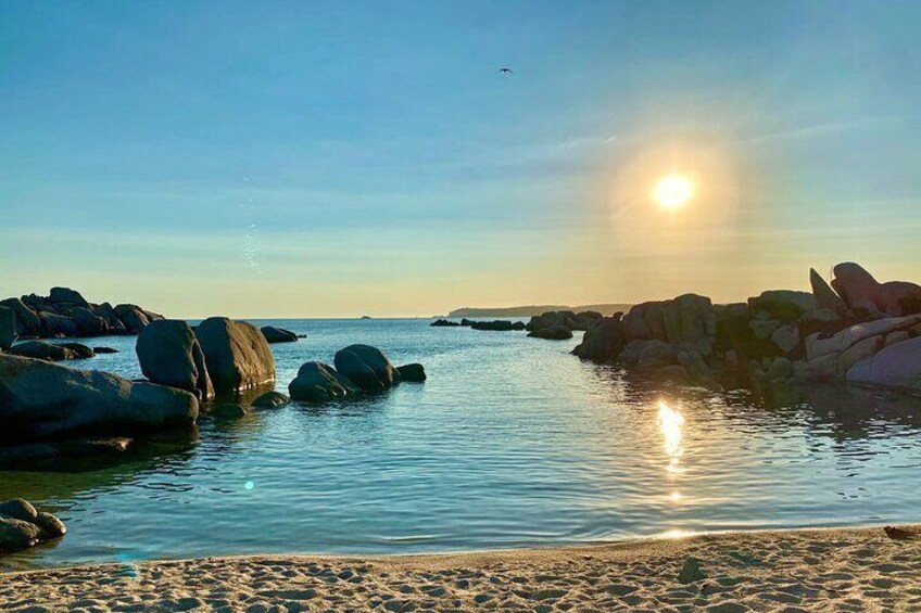 Private sunset boat tour in the La Maddalena archipelago