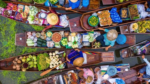 Bangkok: Damnoen Saduak og Maeklong Railway Market Tour