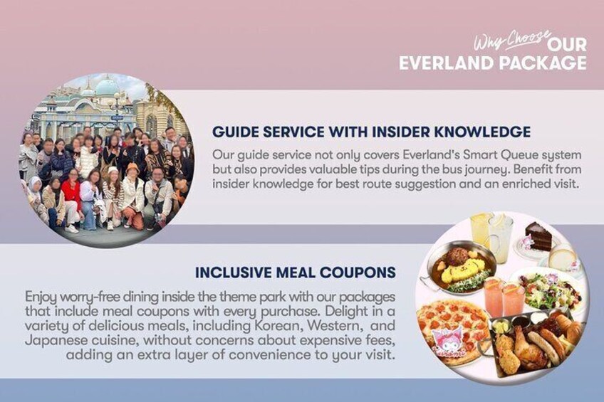 Everland Transfer + Admission ticket with Meal Coupon