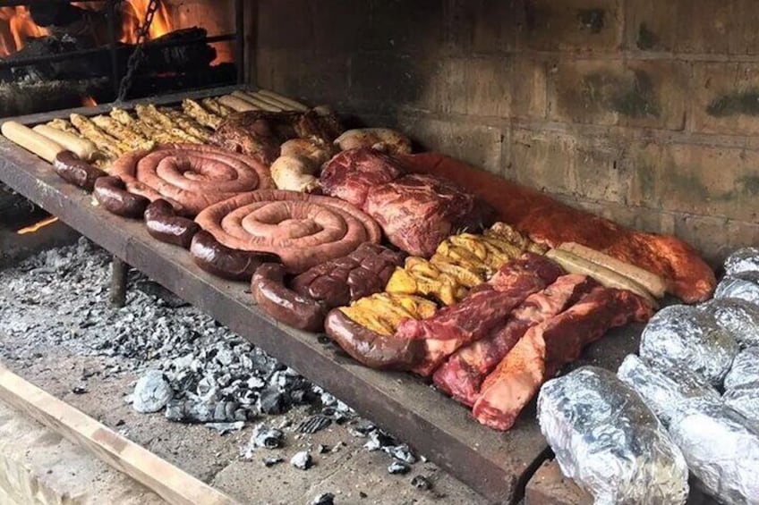 Tasty uruguayan traditional asado/barbecue.