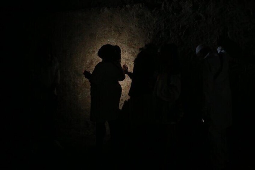 Inside the dungeons of the Cape Coast Castle