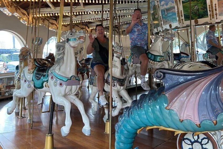 Our guests love to be a kid again on the carousel!
