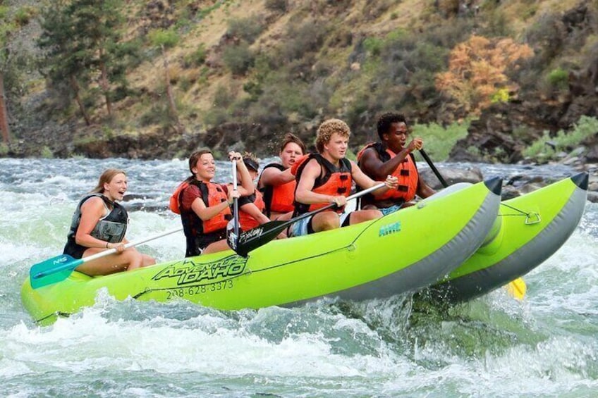 Salmon River Half Day Rafting in Riggins Idaho