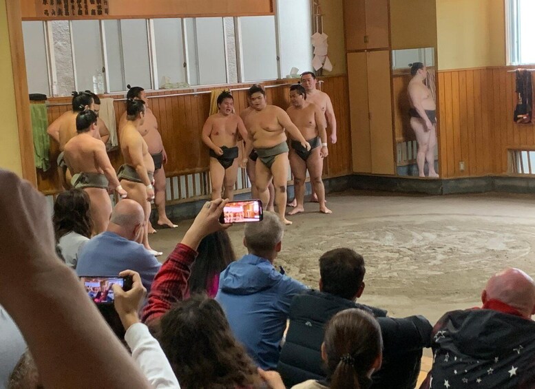 Picture 14 for Activity Tokyo: Visit Sumo Morning Practice with English Guide