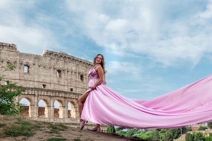 Roma: Servizio fotografico professionale con abito volante