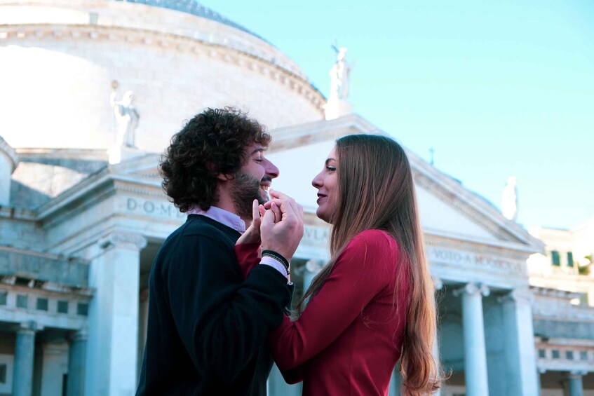 Picture 3 for Activity Naples: Private Photoshoot Plebiscito and Vesuvio View