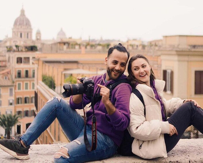 Picture 3 for Activity Naples: Private Photoshoot Plebiscito and Vesuvio View