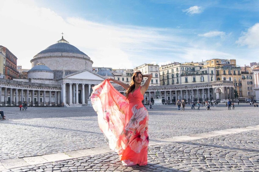 Picture 1 for Activity Naples: Private Photoshoot Plebiscito and Vesuvio View