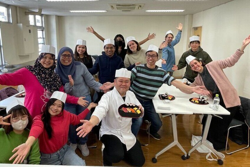 Sushi making workshop and be a Sushi master in Tsukiji, Tokyo