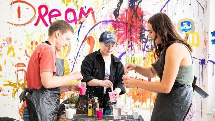 Private Fluid Art Class in Houston