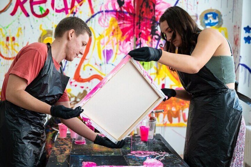 Private Fluid Art Class in Houston