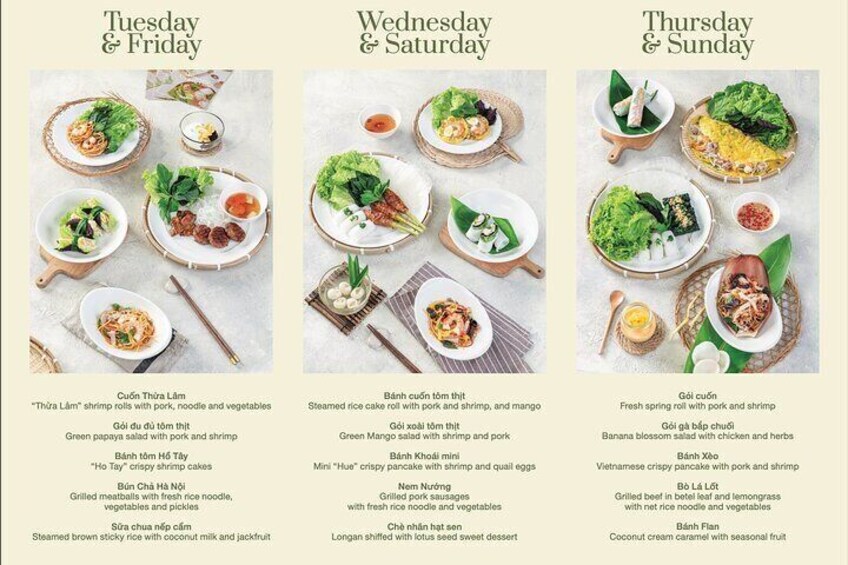 Weekly Menu