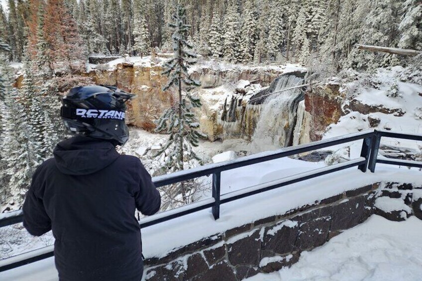 Snowmobiling To Paulina Falls