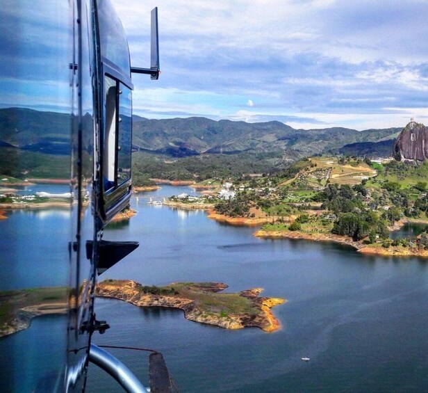 Picture 6 for Activity Guatapé: Helicopter Flight Over Peñol Rock