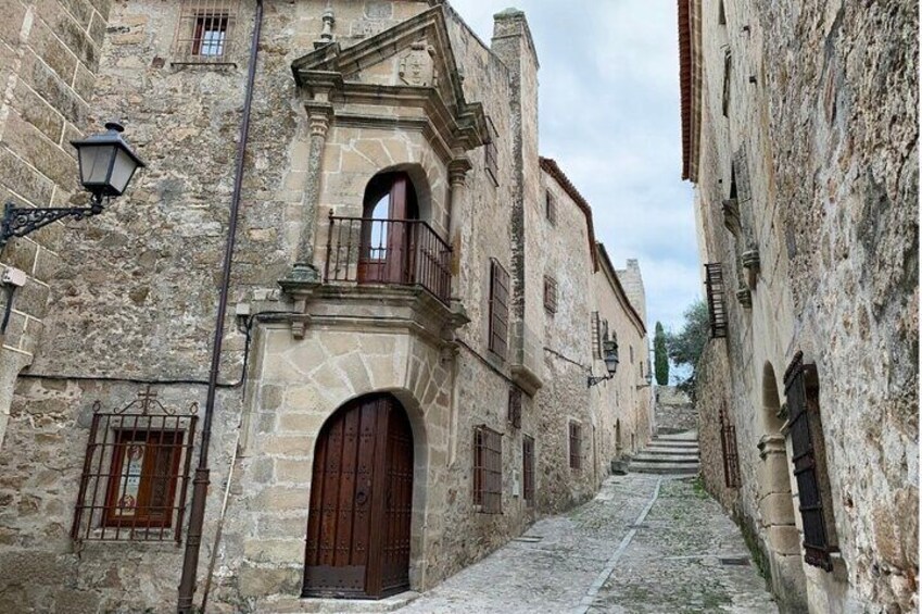 Typical corner door and balcony from Trujillo