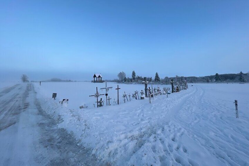 Hill of Crosses in Winter