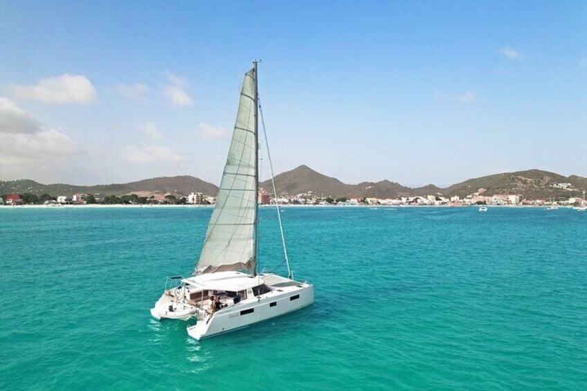 Knot at Work - Private Catamaran Tour in St Maarten - Full day